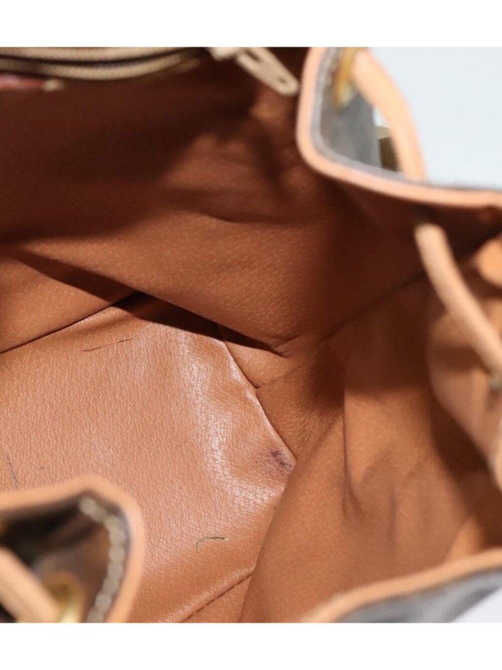 CELINE Macadam Canvas Backpack PVC Leather Brown Gold - Picture 15 of 16